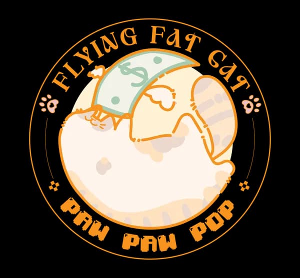 โลโก้ Flying Fat Cat